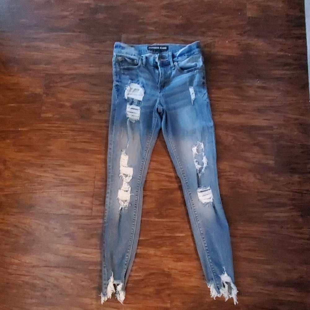 Straight leg jeans